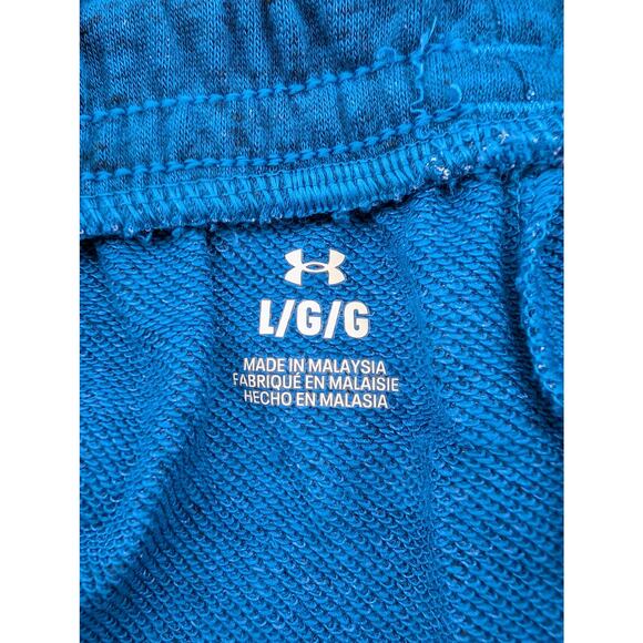 NWT Under Armour Men's UA Rival Terry 6" Shorts in Photon Blue size L - Picture 5 of 7